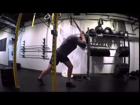 banded triceps pulldown and overhead