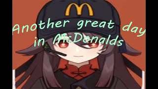 Genshin impact characters saying their names but they all working in McDonalds 🍟🍔🌭