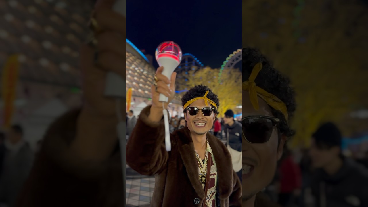 ブルーノのペンライトがかわいいよ❤️#brunomars #ブルーノマーズ