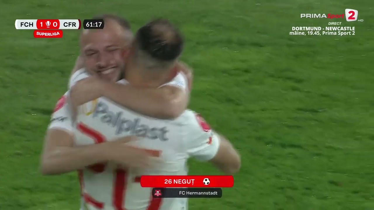 FOTO: FC Hermannstadt câștigă cu CFR Cluj după un gol fantastic - Sibiu 100