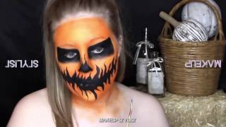 Halloween Makeup Tutorial Pumpkin Skull Makeup Stylist