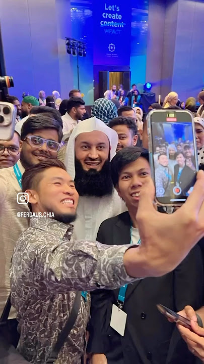 Alhamdulillah! Meeting Mufti Menk in person for the first time.