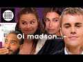 Justin bieber pego flertando com madison beer selena gomez reage rindo e hailey comprando pginas