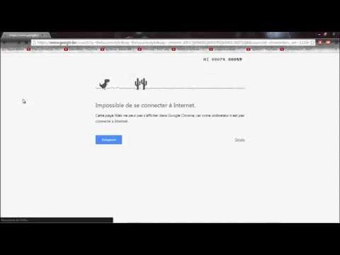 Comment jouer au jeu caché de google du dinosaure hors connexion.