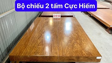 Cực Hiếm | Bộ Chiếu Ngựa 2 Tấm Gỗ Cẩm Vàng Loại 1, kích thước 301 x 209 x 18 (cm) | CN639
