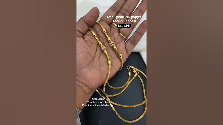 One gram gold mugappu thali chain #gangacollections #mugappuchain #thalichain #onegramgoldjewellery