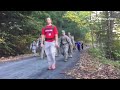 Participants in the March for the Fallen on Range Road at Ft Indiantown Gap #LDnews