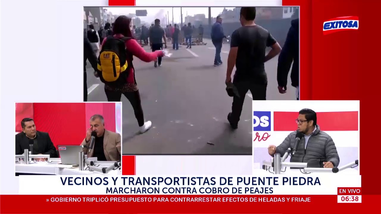 Vecinos y transportistas de Puente Piedra marcharon contra cobro de ...