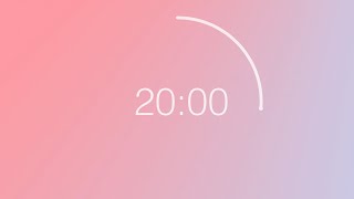 20 Minute Countdown Timer - Pastel Color Wheel Background