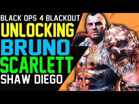 BLACKOUT UNLOCKING IX CHARACTERS - IX BRUNO IX SCARLETT IX SHAW IX DIEGO - BO4 Characters - BLACKOUT UNLOCKING IX CHARACTERS - IX BRUNO IX SCARLETT IX SHAW IX DIEGO - BO4 Characters