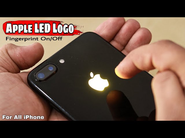 How to make Fingerprint Apple Glowing Logo | Iphone Touch Logo class=