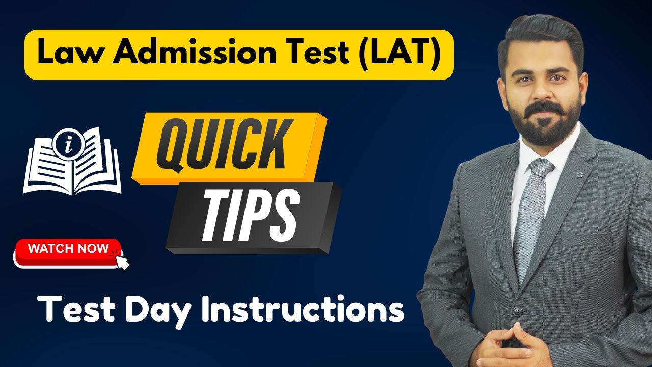 LAT Test Tips for Test Day Law Admission Test 2023 YouTube