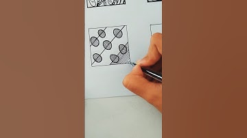 Watch till end // How to draw easy Zentangle pattern✨💫 #shorts #shortvideo #trending #zentangle #art
