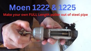 How to remove a Moen 1222 or 1225 cartridge. Make Your Own Puller Out of Steel Pipe.