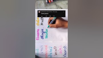 Disha 💚.....write your name in comment box....#calligraphy #youtubeshorts #shorts #tutorial #doms