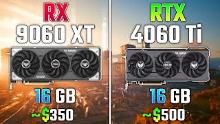 Rx 9060 Xt Vs Rtx 4060 Ti Test In 7 Games 1080P