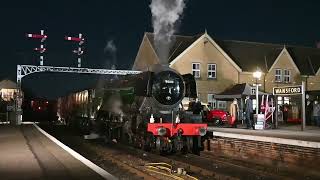 Night Steam at Wansford with Flying Scotsman @paulravenscroft1704