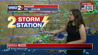 Showers are already on the map this morning