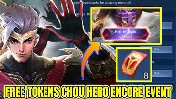 Hero Chou "Thunderfist" Encore with FREE TOKENS REVEALED DATE | Free Tokens | MLBB