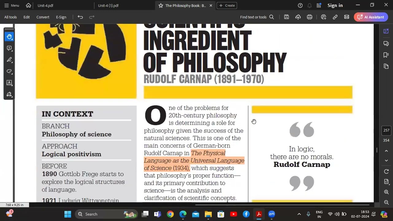 Rudolf Carnap | Elimination of Metaphysics