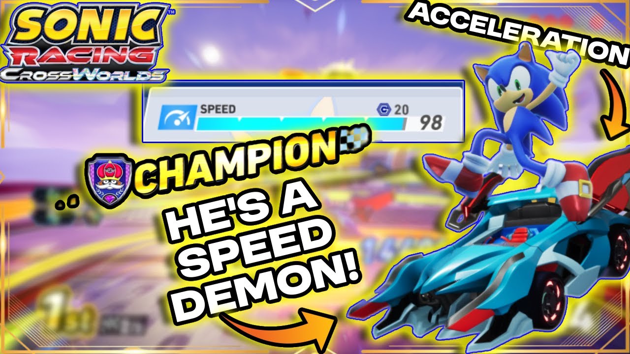 Sonic Gameplay HE'S A SPEED MACHINE! | Custom Speed Build +! 98 ...