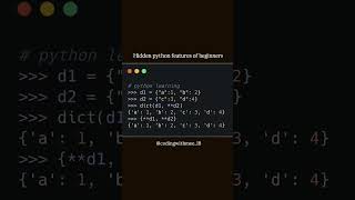 Hidden Python Features for Beginners #python #shorts #learnpython