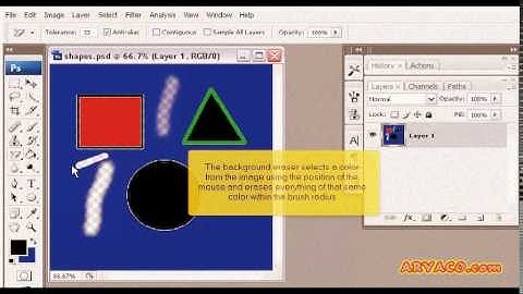 How to use the eraser tools in PhotoShop, PhotoShop CS3