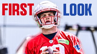 Drake Maye Patriots PRACTICE VIDEO - Rookie Minicamp HIGHLIGHTS