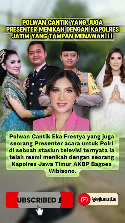 Presenter Polwan cantik ini menikah dengan seorang Kapolres Jatim yang tampan menawan!!!