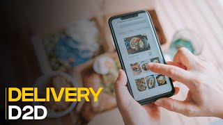 Delivery D2D | Online Delivery App | 2D Animation | Video Animation
