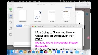 How To Get Microsoft Office 2024 Mac For Free Please Subscribe, If You Find This Useful