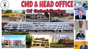 COAL INDIA LIMITED - SUBSIDIARIES- HEAD OFFICE - CMD || important for mining Sirdar exam