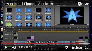 how to install Pinnacle Studio 18