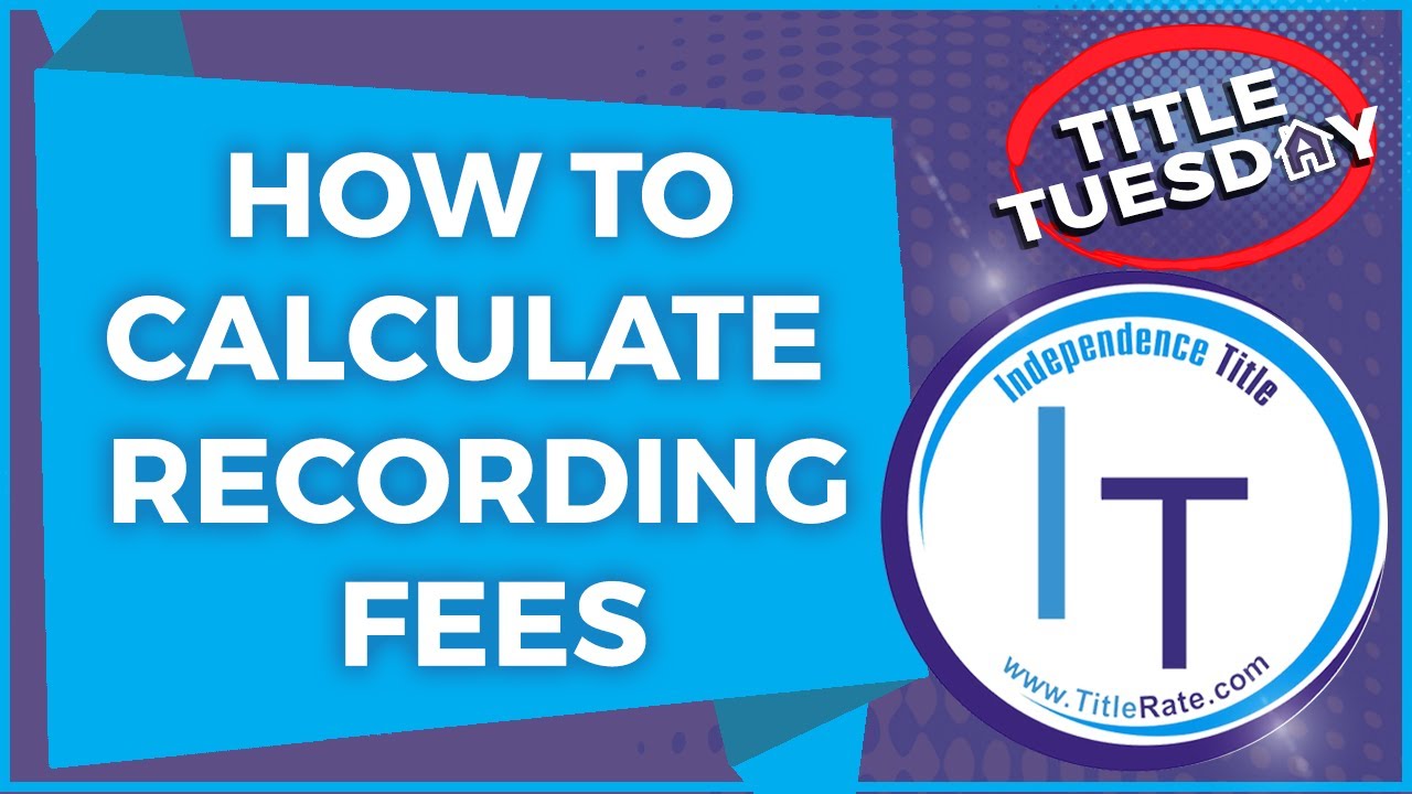 Episode 78 How To Calculate Recording Fees on Florida Real Estate YouTube