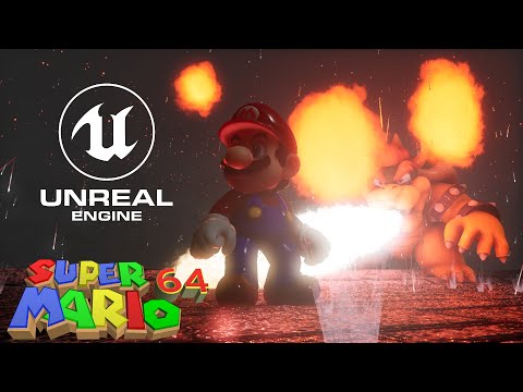 Super Mario 64 Remake - Bowser in the Dark World!! (Download Game)