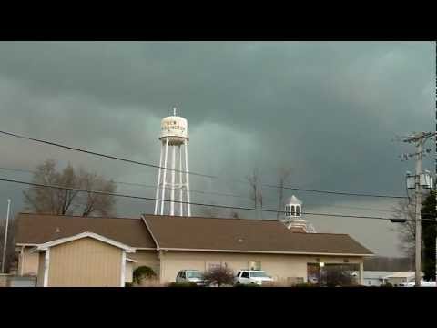 This is the tornado which destroyed Henryville, Marysville and Chelsea Indiana as viewed from New Washington, IN