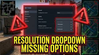 Fix Maximum Game Resolution Dropdown Missing Options Bug in Steam Client