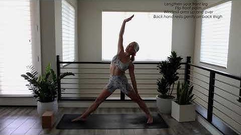 How to do Reverse Triangle Pose - Yoga Foundations with Kendall