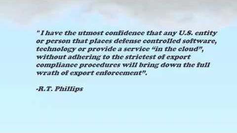 Cloud Computing and Export Control