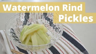 Watermelon Rind Pickles in Japanese style | 2 ingredients Mottainai Recipe (EP290)