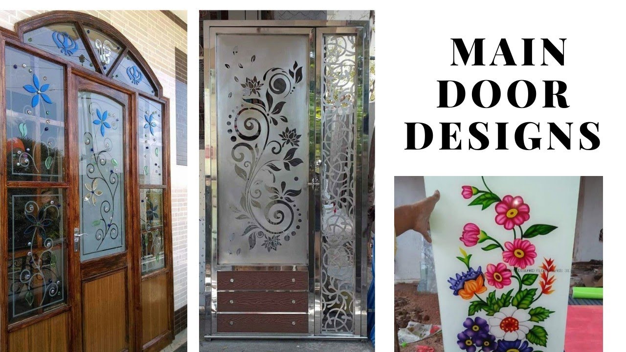 glassdesigns maindoordesignsMain door latest glass design! acid glass work. all types of glass