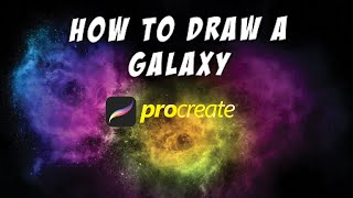 How to Draw a Galaxy on Procreate | easy step by step tutorial screenshot 1