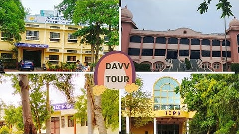 DAVV university campus tour(EVERY DEPARTMENT)