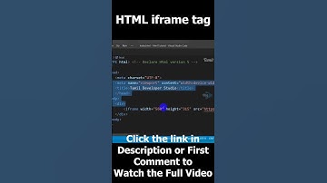 Html iframe tag