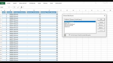 Connect SQL Server to Excel with MS Query