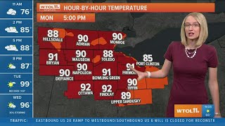 Summer heat wave hits again; high near 90 Monday, near 100 Tuesday | WTOL 11 Weather screenshot 5