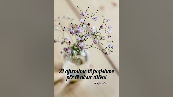 AFIRMIME TE FUQISHME PER TE NISUR DITEN