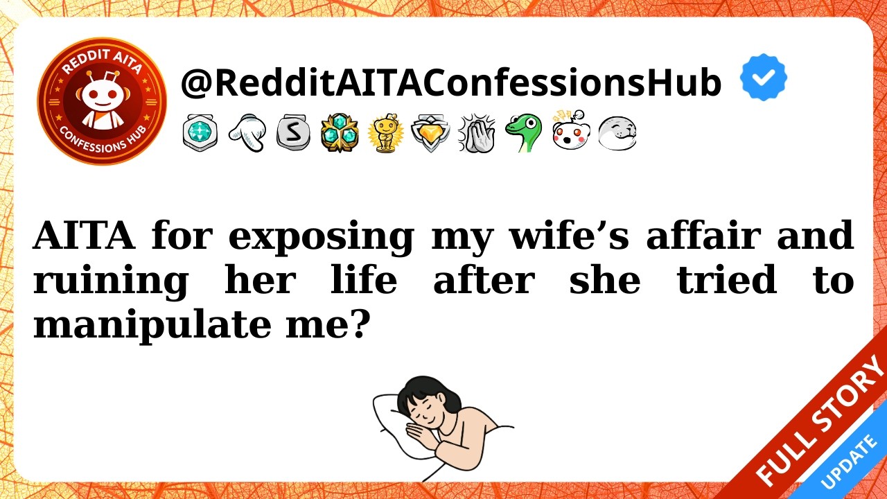 AITA for exposing my wife’s affair and ruining her life after she tried to manipulate me?