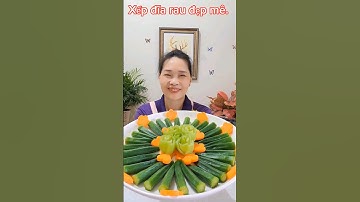 Cách xếp đĩa rau đẹp mê #shorts
