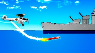 NEW Torpedo Bomber Plane DECIMATES Battleship in Ships At War!